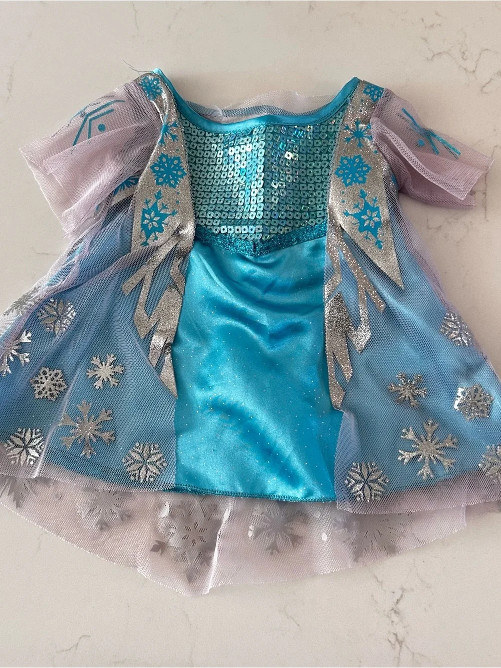 Build-A-Bear Workshop Frozen Elsa Snowflake and Sequin Dress, BAB Clothing
